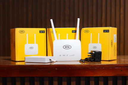 MTN Universal Broadband 4G Router + Backup Battery – White